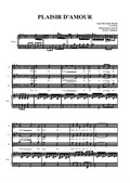 Plaisir d'amour - Martini - Arr. for SATB Choir and Piano