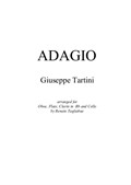 Adagio di G. Tartini - Arr. for Oboe, Flute, Clarin in Bb and Cello - with Parts