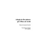 Adagio per Oboe e Archi A. Marcello - Arr. per Pianoforte / Organo