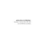 Air on G String - Arr. for SATB Choir in vocalization