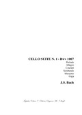 Cello Suite No.1 - Prelude, Allegro, Courent, Sarabande, Minuetto, Giga