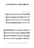 Ave Regina Coelorum - G. Aichinger - for SATB Choir