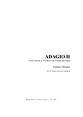 Adagio II - Albinoni - Arr. for Organ 3 staff