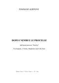 Dopo I Nembi E Le Procelle - Albinoni - For Soprano, 2 Violini, Mandolino and Cello Solo - With Parts