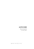 Agnus Dei - Bizet - Arr. for Alto/Bariton and Piano/Organ