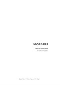 Agnus Dei - Bizet - Arr. for Soprano/Tenor and Piano/Organ
