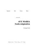 Ave Maria - Scala enigmatica - G. Verdi - For SATB Choir - PDF files with embedded Mp3 files of the individual Parts