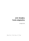 Ave Maria - Scala enigmatica - for String quartet (or Soprano and Trio String)