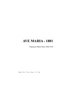Ave Maria 1881 - Soprano and piano