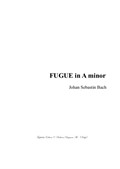 Bach J. S. - Fugue in A minor