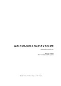 Choral from Cantata - Jesus Bleibet Meine Freude - for Brass quartet and Organ - with parts