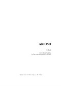 Arioso for Clarinet in Bb and Piano - With part Clarinet